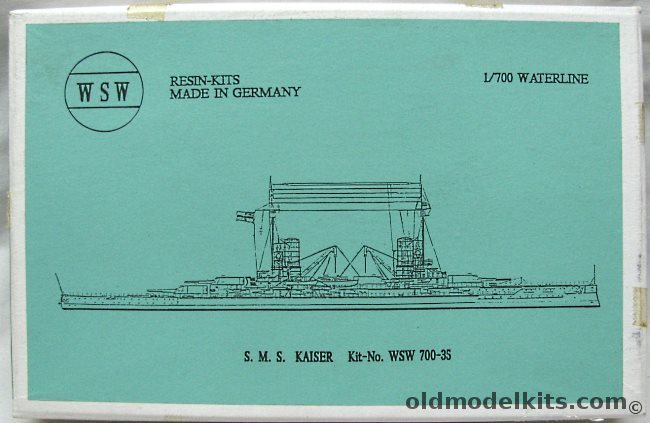 WSW 1/700 SMS Kaiser Battleship, WSW 700-35 plastic model kit